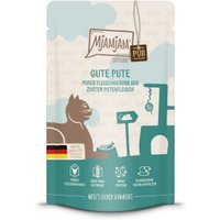 MjAMjAM Nassfutter Katze Adult, Quetschie Purer Fleischgenuss, Pute 12x125 g von MjAMjAM