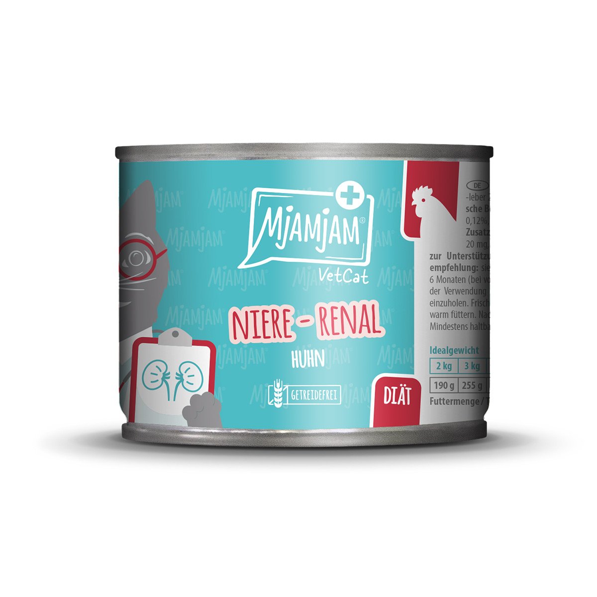 MjAMjAM VetCat Diät Niere Renal Huhn 6x200g von MjAMjAM VetCat