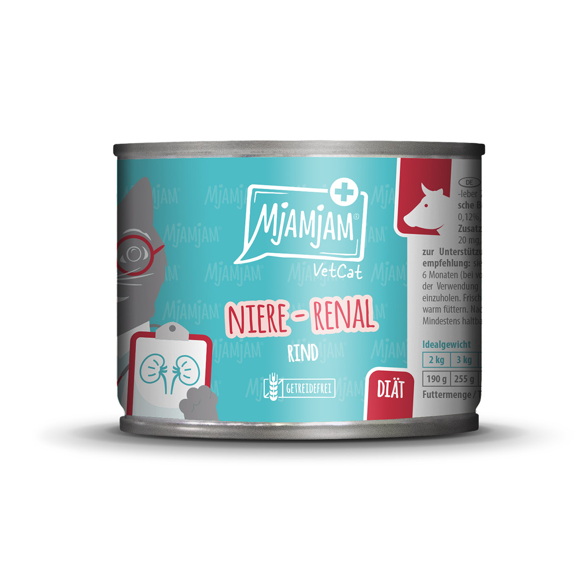 MjAMjAM VetCat Diät Niere Renal Rind 6x200g von MjAMjAM