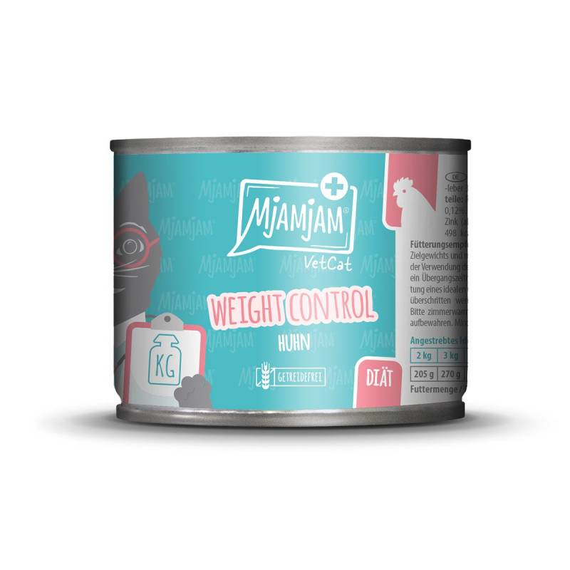 MjAMjAM VetCat Diät Weight Control Huhn 6x200g von MjAMjAM VetCat