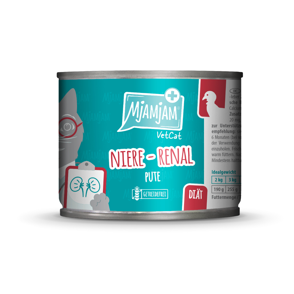 MjAMjAM VetCat Niere - Renal 6 x 200 g - Pute von MjAMjAM