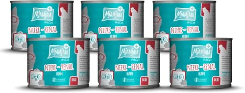 MjAMjAM VetCat - Premium Nassfutter für Katzen - Diät - Niere - Renal - Huhn, 6er Pack (6 x 200g), getreidefrei von MjAMjAM