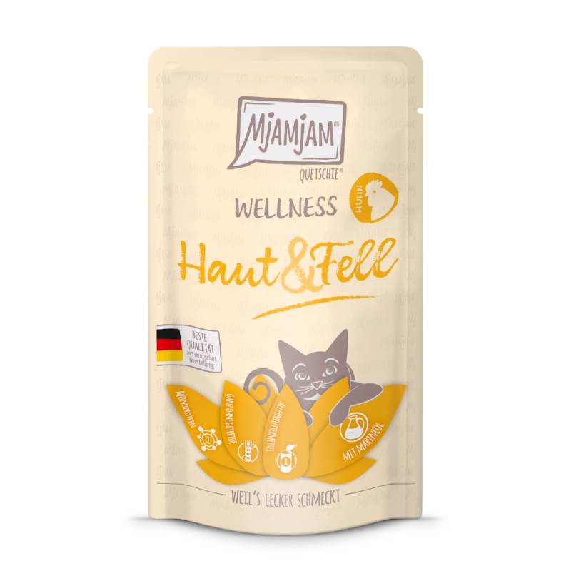 MjAMjAM Wellness 12 x 125 g - Haut & Fell - Huhn von MjAMjAM