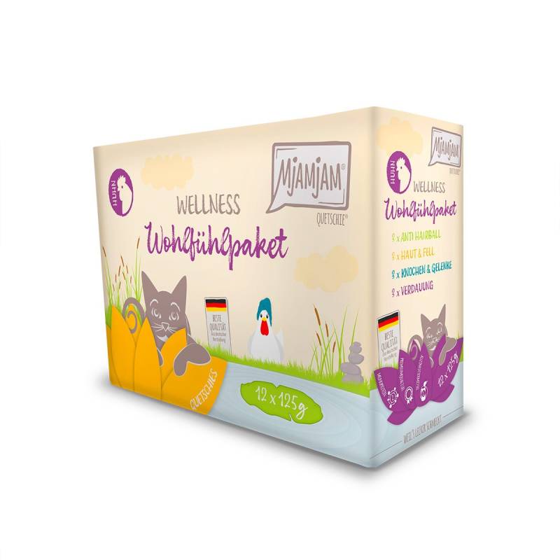 MjAMjAM Wellness Wohlfühlpaket Huhn 12x125g von MjAMjAM