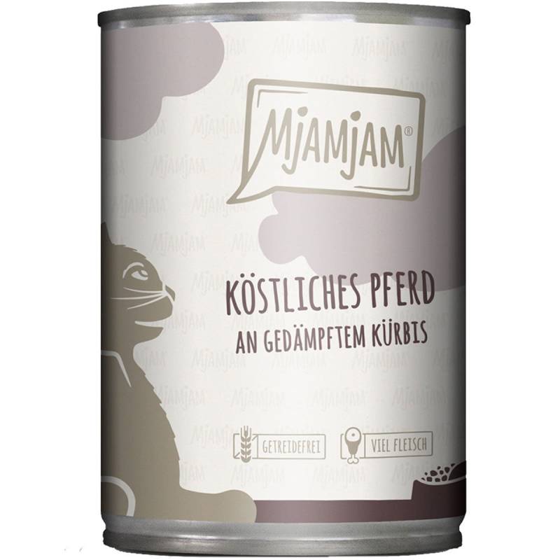 MjAMjAM köstliches Pferd an gedämpftem Kürbis 24x400g von MjAMjAM