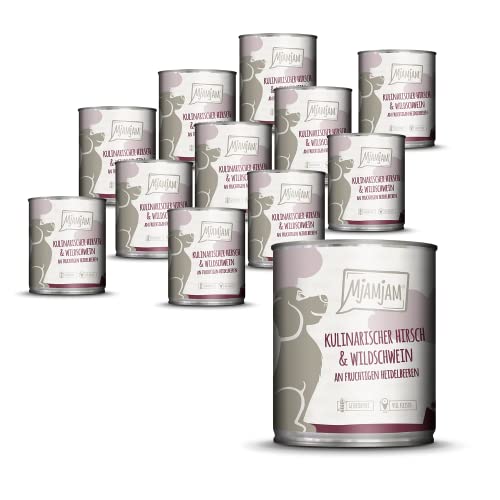 MjAMjAM - kulinarischer Hirsch & Wildschwein an Preiselbeeren 12 x 800 g von MjAMjAM