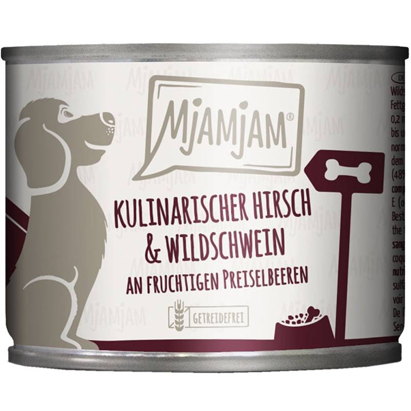 MjAMjAM kulinarischer Hirsch&Wildschwein an Preiselbeeren 6x200g von MjAMjAM