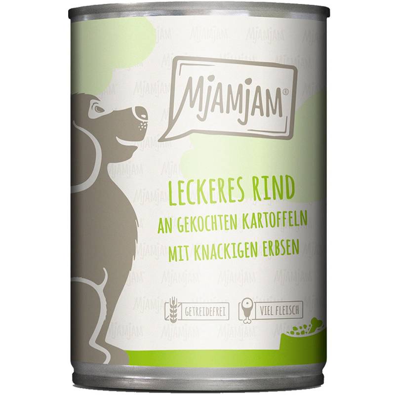 MjAMjAM leckeres Rind an gekochten Kartoffeln mit knackigen Erbsen 6x400g von MjAMjAM