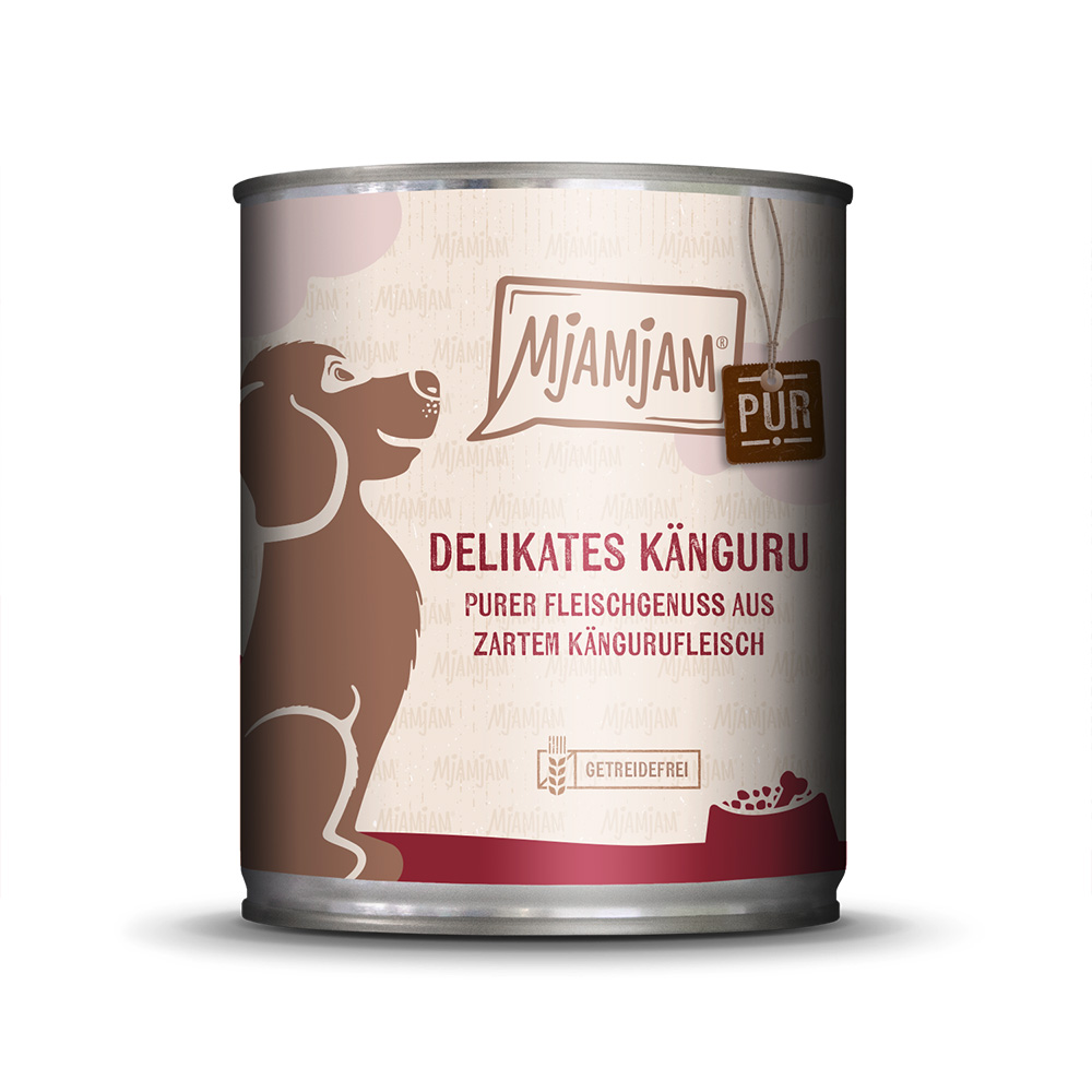 MjAMjAM purer Fleischgenuss 6 x 800 g - delikates Känguru pur von MjAMjAM