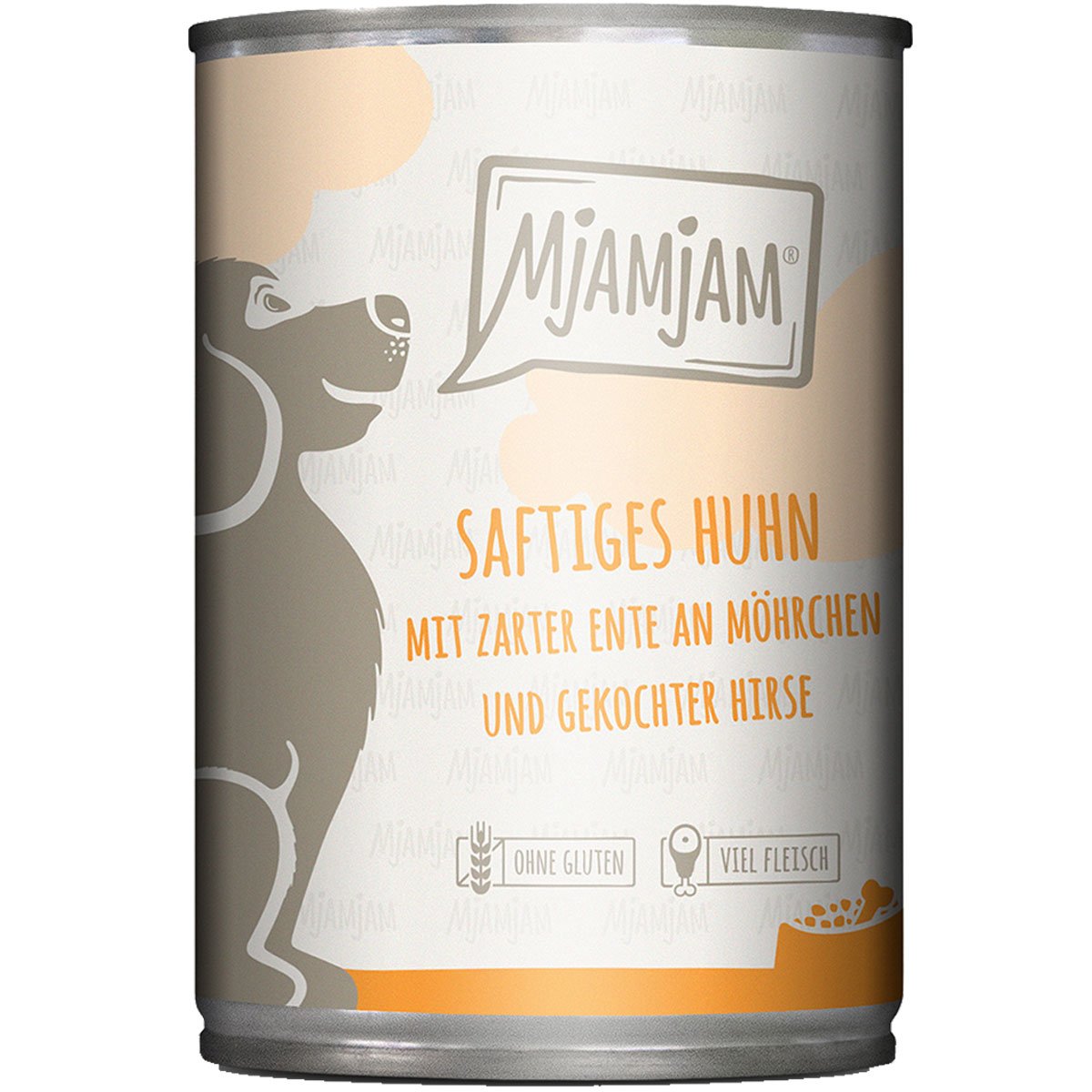 MjAMjAM saftiges Huhn mit zarter Ente an Möhrchen und gekochter Hirse 6x400g von MjAMjAM