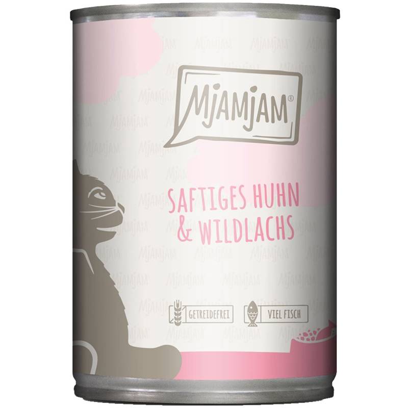 MjAMjAM saftiges Huhn und Wildlachs 6x400g von MjAMjAM