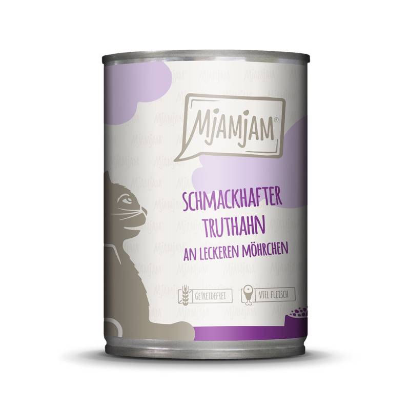 MjAMjAM - schmackhafter Truthahn an leckeren Möhrchen 24x400g von MjAMjAM