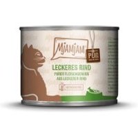 MjAMjAM Nassfutter Katze Adult, Purer Fleischgenuss 6x200 g Rind von MjAMjAM