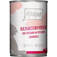 Sparpaket MjAMjAM 24 x 400 g - kulinarischer Hirsch und Truthahn an frischen Cranberries von MjAMjAM