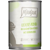 Sparpaket MjAMjAM 24 x 400 g - leckeres Rind an gedämpftem Kürbis von MjAMjAM