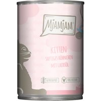 Sparpaket MjAMjAM Kitten 24 x 400 g  - saftiges Hühnchen mit Lachsöl von MjAMjAM