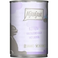 Sparpaket MjAMjAM Kitten 24 x 400 g  - vorzügliches Kalb mit Lachsöl von MjAMjAM