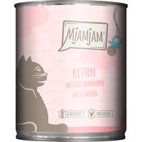 Sparpaket MjAMjAM Kitten 24 x 800 g - saftiges Hühnchen mit Lachsöl von MjAMjAM