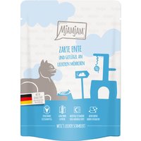 Sparpaket MjAMjAM Quetschie 24 x 300 g - zarte Ente & Geflügel an leckeren Möhrchen von MjAMjAM