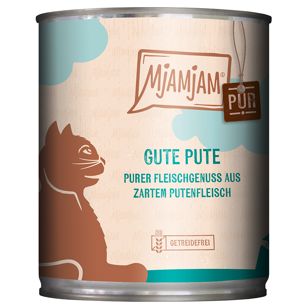 Sparpaket MjAMjAM purer Fleischgenuss 24 x 800 g - gute Pute pur von MjAMjAM