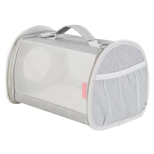 Tragetasche für Haustiere, transparent, mit erweitertem Griff und Netzfenster, für kleine Haustiere, universelle Reisetasche, Campingtasche, Pakettasche, Hamster-Handtaschen von Mjaie