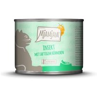 MjAMjAM Nassfutter Katze Adult 6x200 g Insekt mit saftigem Hühnchen von MjAMjAM