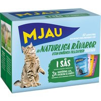 Mjau Cat Pouch 12 x 85 g - Mix Fleisch & Fisch Menü in Soße (4 Sorten gemischt) von Mjau