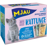 Mjau Kitten Pouch 12 x 85 g - Mix Menü (3 Sorten gemischt) von Mjau