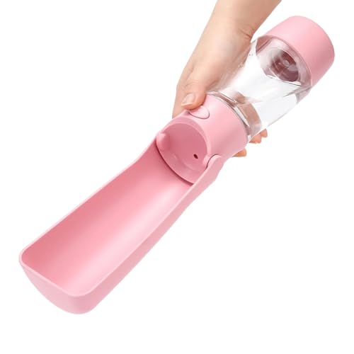 Mkiujhn Haustier-Wasserflasche, Hunde-Wasserflasche | Hundewasserspender Tragbare, auslaufsichere Hundewasserflasche,Wasserflasche, Faltbarer Wasserspender für Hunde, Haustiere, Reisen, Spaziergänge von Mkiujhn