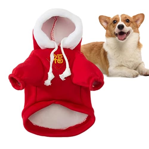 Mkiujhn Hunde-Pullover, Sweatshirt, weiche Baumwolle und Polyester, für und Winter, Katzen, kleine Hunde, Kapuzen-Sweatshirts für Welpen, mittelgroße Hunde, mittelgroße Katzen von Mkiujhn