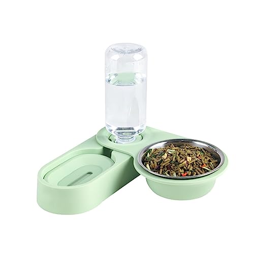 Automatischer Kaninchen-Futterautomat, 532 ml Wasserspender, Futternapf für Kleintiere, Igel, Hamster, Kaninchen, Wasserflasche für Käfig mit Ständer, Wasserfütterung von Mllepjdh