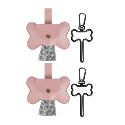 Hundekotbeutelspender mit Leinenclip, Haustierkotbeutelspender für Hundekotbeutel, 2 Stück, Kotbeutel für Hunde, praktischer Hundekotbeutelhalter, Haustierkotbeutelspender, Hundekotbeutelspender von Mllepjdh