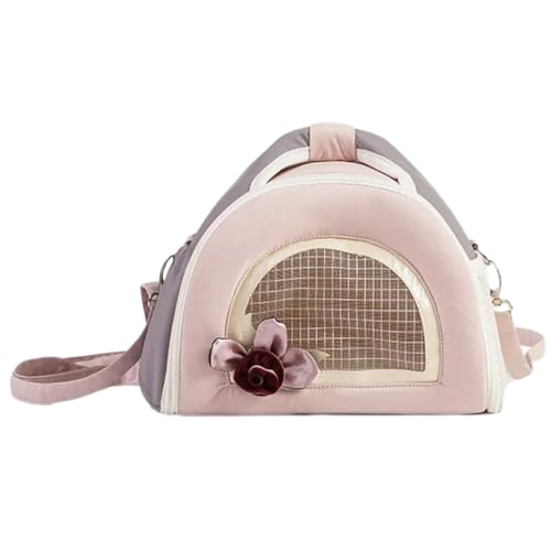 Mllepjdh Hamster-Outdoor-Tragetasche mit abnehmbarem Polster, praktische Haustier-Reisetasche, Stofftasche für Kleintierbesitzer, Haustier-Umhängetasche, faltbare Schultertasche für Haustiere von Mllepjdh