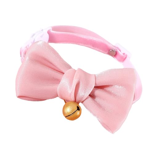 Mllepjdh Hochzeitshalsband für Katzen, Glocken, Fliege, elegantes Anzughalsband, Halsketten, Halsband, niedliches Mädchen, Hundehalsband, Breakaway, Hundehalsketten für Frauen von Mllepjdh