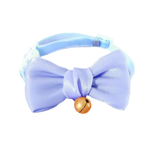 Mllepjdh Hochzeitshalsband für Katzen, Glocken, Fliege, elegantes Anzughalsband, Halsketten, Halsband, niedliches Mädchen, Hundehalsband, Breakaway, Hundehalsketten für Frauen von Mllepjdh