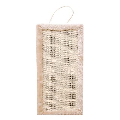 Mllepjdh Katzen Kratzbrett Kratzbrett Kratzbrett Spielzeug Kätzchen Spanplatte Sisal Kratzbaum Bett Spielzeug Möbel Protektoren Kratzbaum Karton Rund mit Bettkratzer, Beige von Mllepjdh