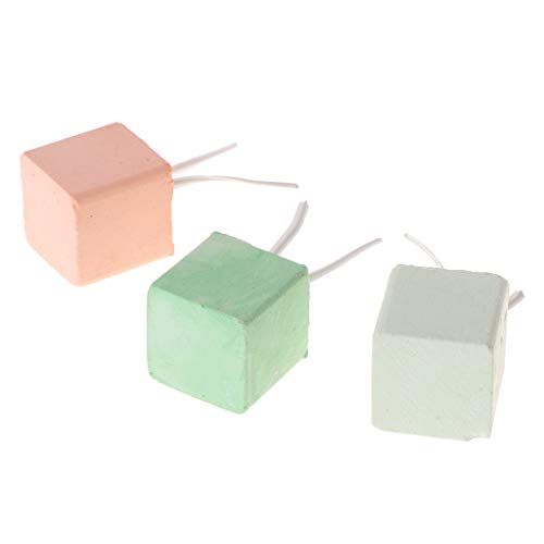 Mllepjdh Pet Teeth Grinding Stone Cube Block For Chinchillas Mineral Stone Chew Toy For Small Pet Animal T von Mllepjdh