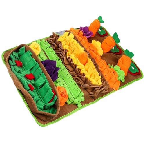 Mllepjdh Plüsch Slow Feeding Mat für Hunde Haustier Schnüffelmatte Waschbar Essen Puzzle Matte Hund Training Matten Haustier Indoor Entertainment Spielzeug Hundefutter Puzzle Matte von Mllepjdh