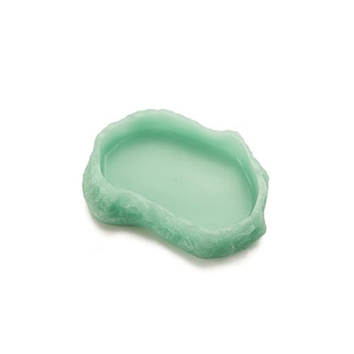 Mllepjdh Simulation Rock Lizards Bowl Integrated Bowl Escape Proof Large Capacity Food Basin Pet Lizards Reptiles Water Feeders Reptiles Food Dish Escape Proof Resins Reptiles Food Dish Small von Mllepjdh