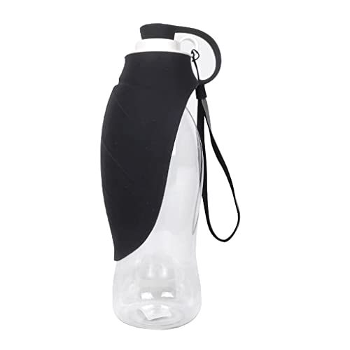 Mllepjdh Tragbare Reise-Haustier-Wasserflasche für Hunde, wendbar, Silikon, Blatt-Design, Haustier-Geschenk für Hunde, Outdoor, Laufen, Haustier-Reiseflasche von Mllepjdh