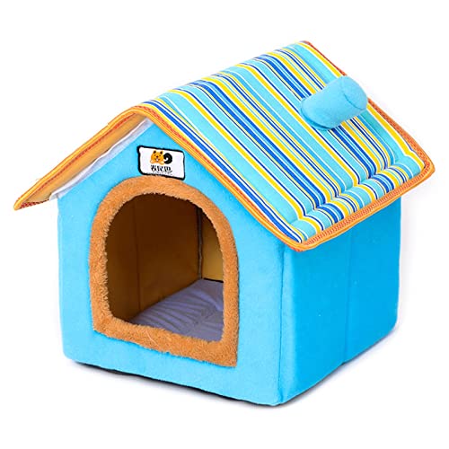 Mllepjdh Warmes Höhlenbett für Indoor-Katzen, waschbar, selbstwärmende Betten, beruhigendes Zelthaus für Welpen, kleine Hunde, Schlupfboden, Höhlenbett, Outdoor, groß von Mllepjdh