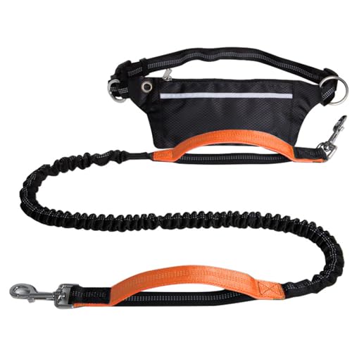 Multifunktionale Gürteltasche mit langer Leine, Set zum Laufen, Joggen, reflektierend, Sporttasche, Hundeleine für große Hunde von Mllepjdh