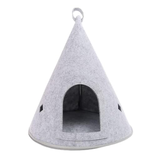 Cat Cave for Sleeping, Comfortable Pet Tent, Modern Cat Furniture, Felt Cat House, Pet House for Cats, Cat Tent with Soft Cushion, Multi-Functional Pet Tent, Felt Pet Bed for Cats von Mlllokfki