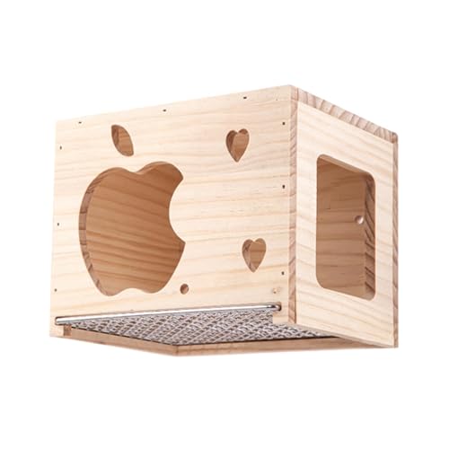 Cockatiel Nesting Box, Bird House, Natural Wood Box, Small Bird Breeding Box Bird Breeding Box Bird Breeding House Wooden Bird Nest Cockatiel Breeding Box Parrot Bird House von Mlllokfki