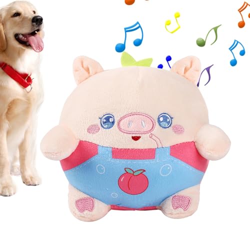 Dog Plush Toys, USB Charging Jumping Toys, Bounce Squeak Interactive Dog Toys, Squeaky Dog Toys, Waschbares Hundespielzeug, interaktives Puzzle, Dog Toys, Plüschhund, Spielzeug für kleine Hunde, Plush von Mlllokfki