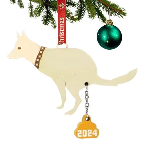 Dog Pooping Wood Decor, Hilarious Animal Hangable Ornament, Wooden Dog Poop Decoration, Dog Pooping Holiday Centerpiece, Funny Dog Poop Christmas Sign, Holiday Animal Ornaments von Mlllokfki