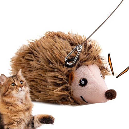 Engaging Cat Chew Toys, Natural Urge to Hunt Toy, Fun Animal Sound Toy, Battery Operated Cat Toy, Durable Cat Exercise Toy, Chirping Interactive Pet Toy, Plush Animal Cat Toy, Soft Cat Chew Exercise T von Mlllokfki