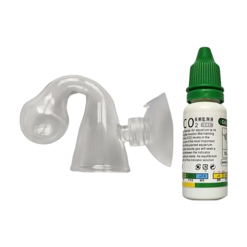 Mlllokfki Co2-Glasfallkontroll-Set, CO2-Indikator für Aquarienmonitor, schnellstes Aquarium-Test-Set, CO2-Checker für Aquarien, Tanktest, von Mlllokfki