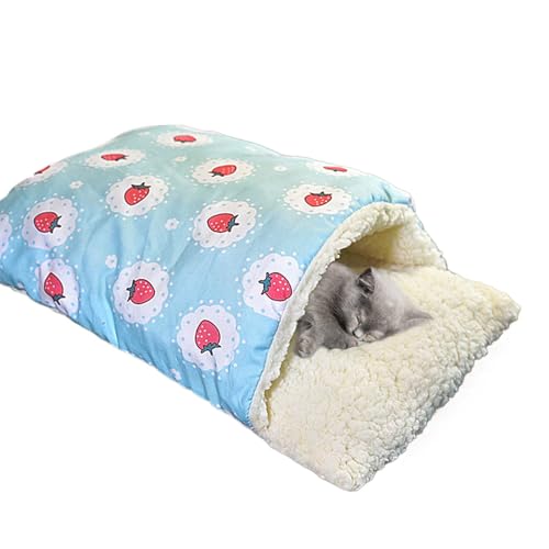 Mlllokfki Cozy Cat Bed, Slipper Shape Cat Bed, Waschbares Katzenbett, halbgeschlossenes Katzenbett, niedliches Katzenbett, Katzen- und Hundebett, 48 x 34 cm, weiches Katzenbett, bequemes Haustierbett von Mlllokfki