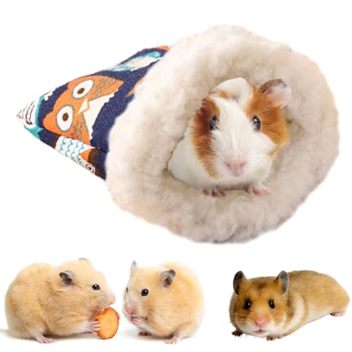 Mlllokfki Cozy Small Animal Sleeping Nest | Warm Bag for Winter Comfort | Soft Pet Bed for Hamsters, Chinchillas, and Other Small Pets | Ideal Cage Accessories for Cozy Living von Mlllokfki